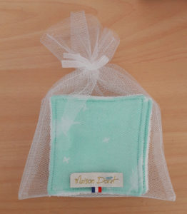 Pochon en tulle pour lingettes lavables