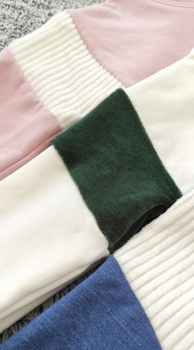 sweat à empiècements velours – Image 9