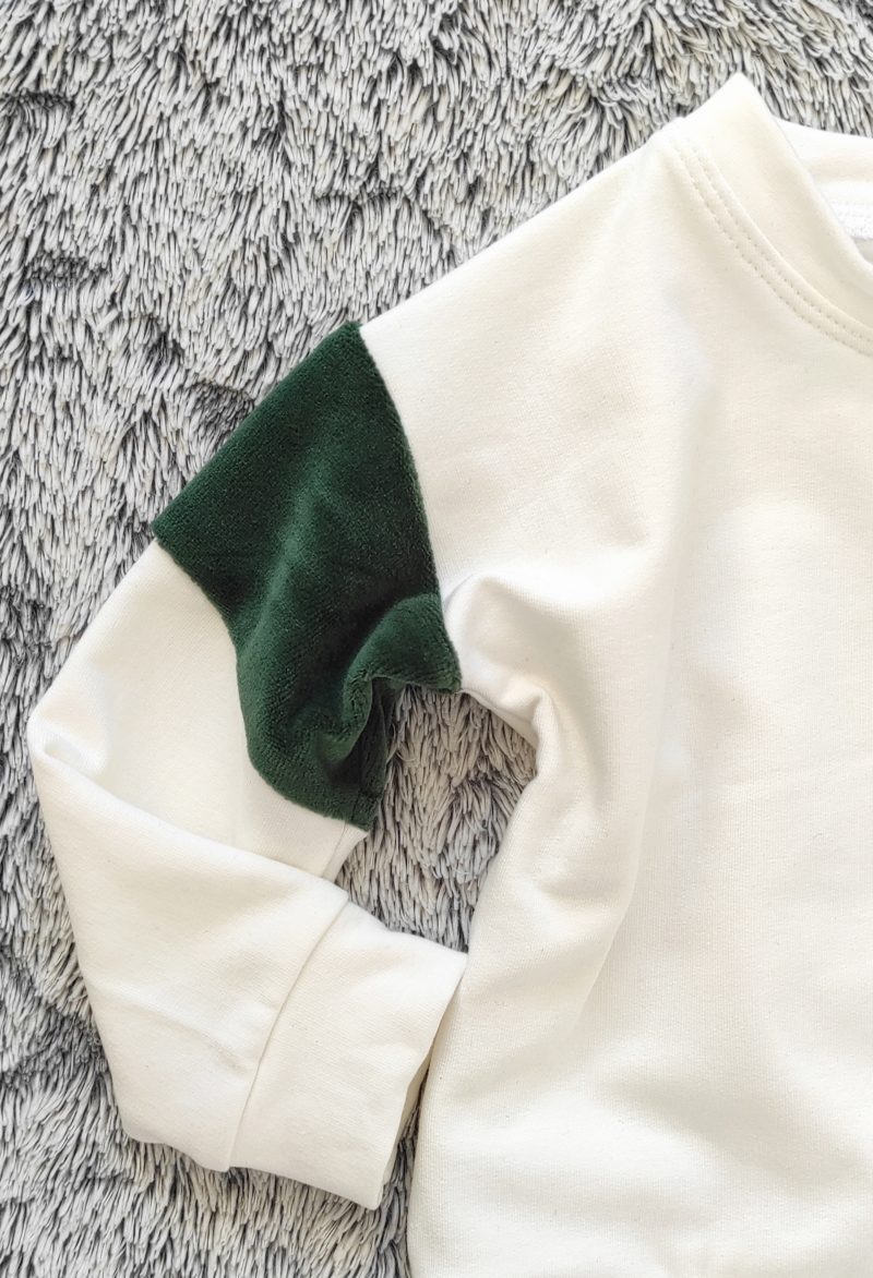 sweat à empiècements velours – Image 5