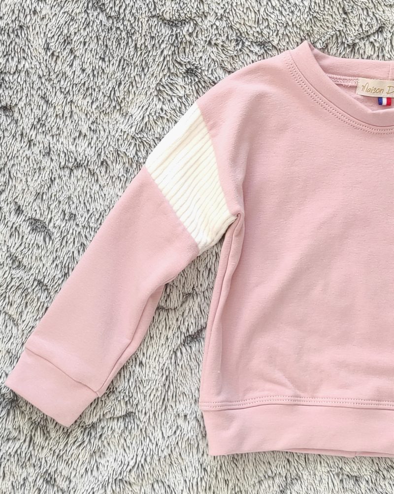 sweat à empiècements velours – Image 6