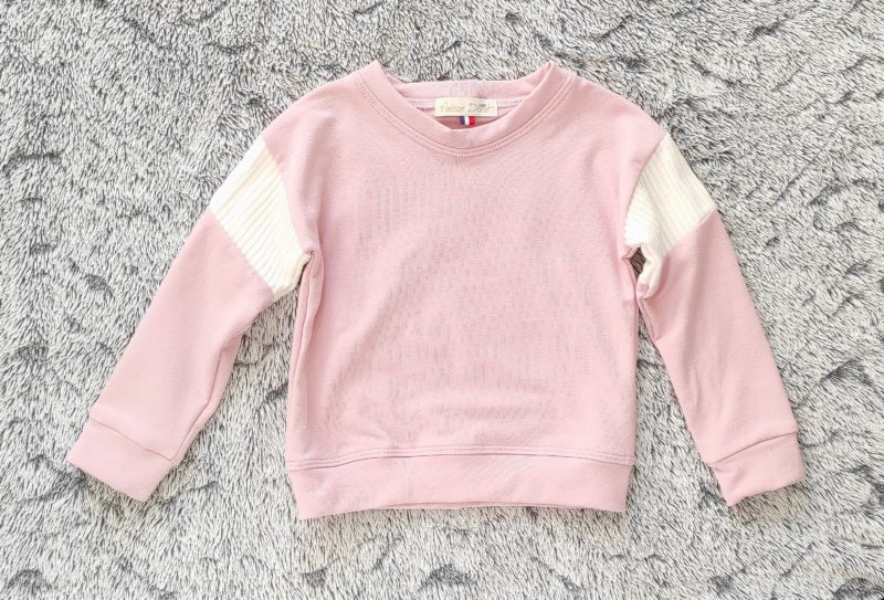 sweat à empiècements velours – Image 3
